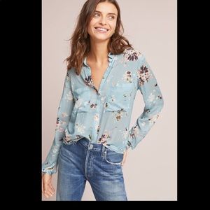 Cloth and Stone floral button down size M